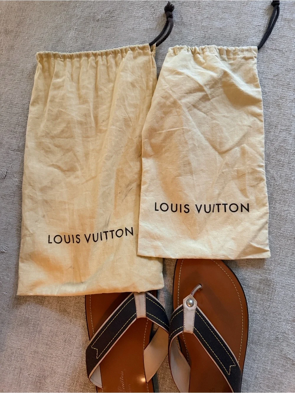 Louis Vuitton Men’s Thong Sandal LV12 - Mens 14